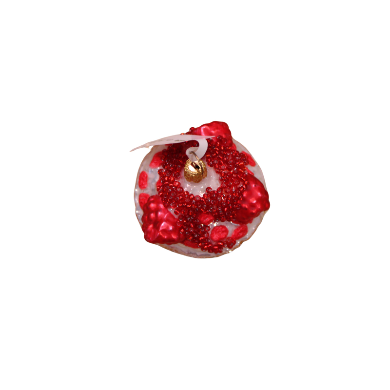 Raspberry Torte Glass Ornament