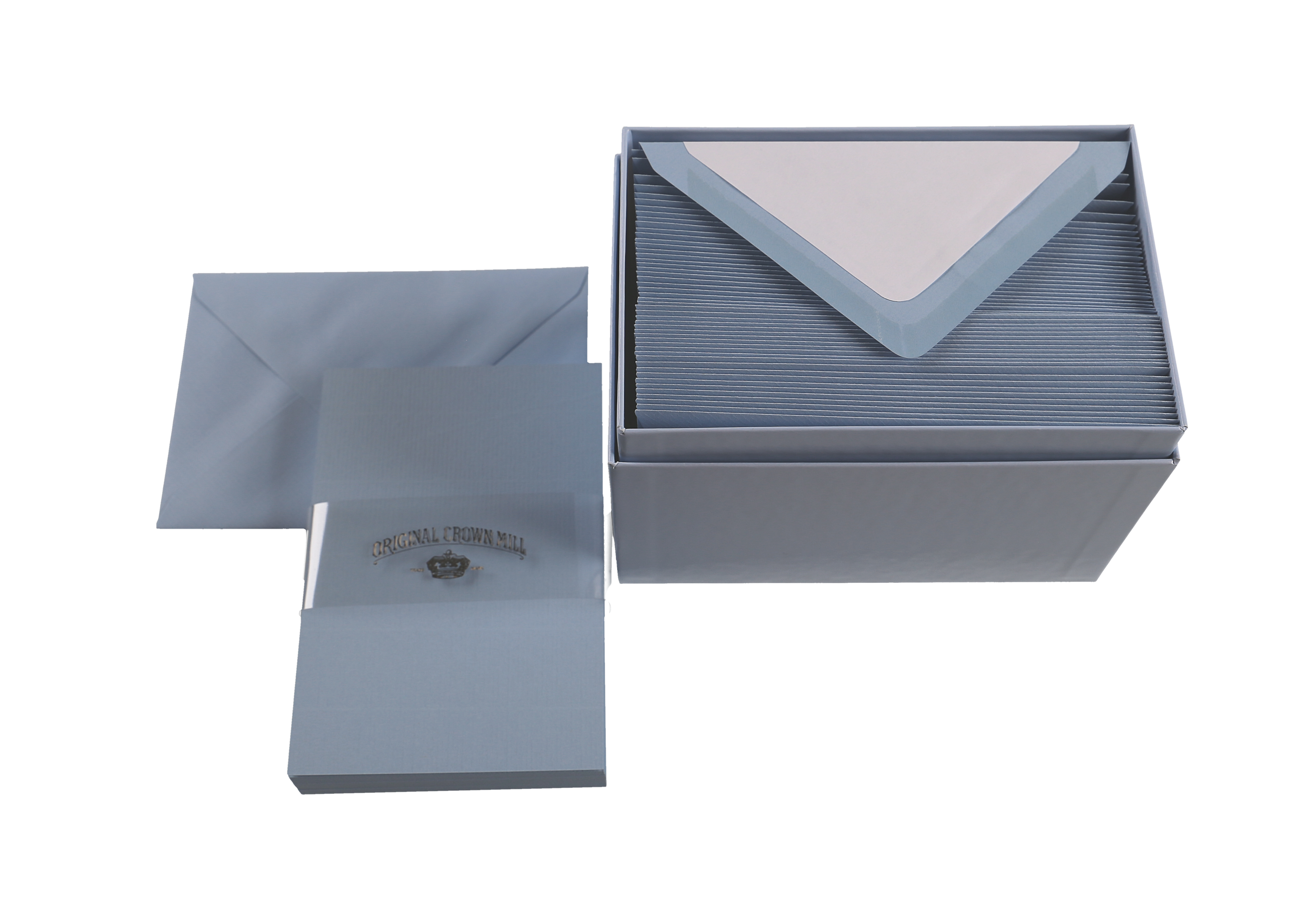 Original Crown Mill Classic Laid Note Card Presentation Box: Cream / 4x6"