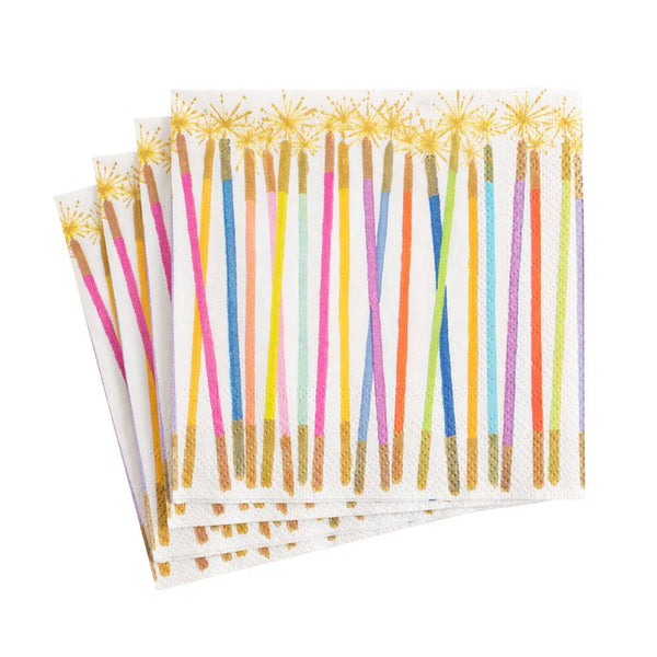 Birthday Candles Cocktail Napkin