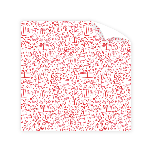 Christmas in Red Wrapping Paper