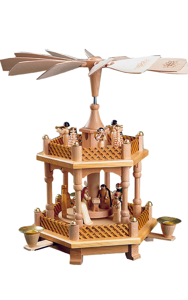 2-Tier Nativity Scene Pyramid