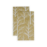 Winter Trees Gold/White Guest Towel