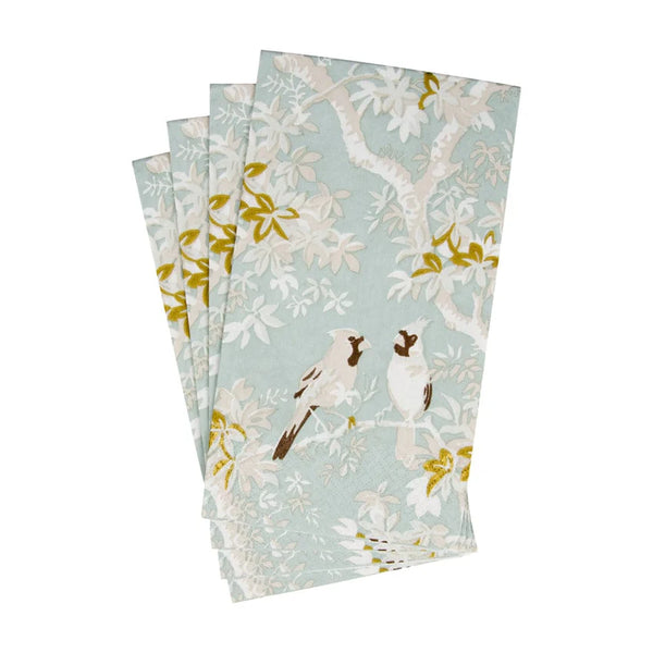 Scenic Songbirds Celadon Paper Guest Towels