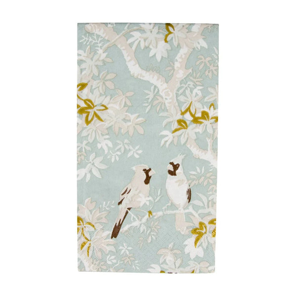 Scenic Songbirds Celadon Paper Guest Towels