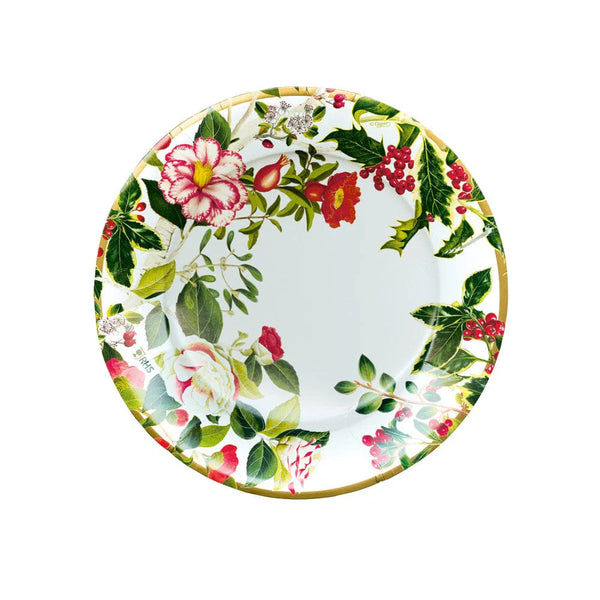 Christmas Chinoiserie / Salad & Dessert Paper Plates