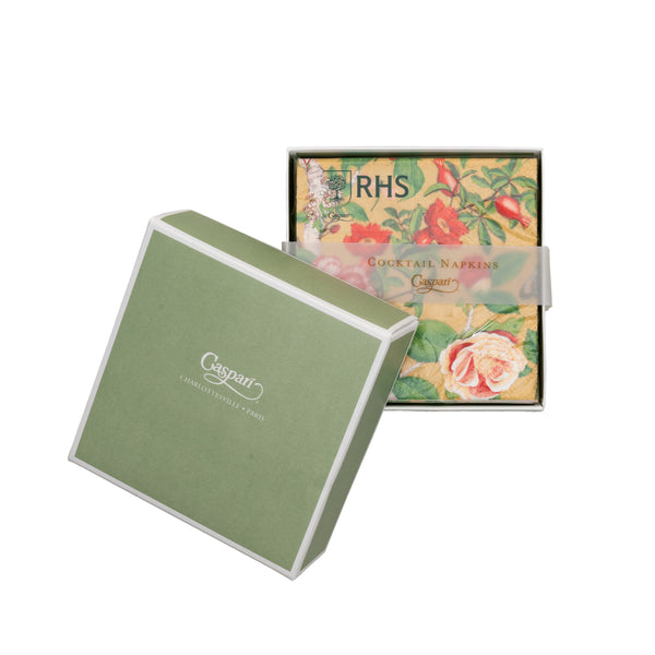 Christmas Chinoiserie Gold Napkin Box / Cocktail