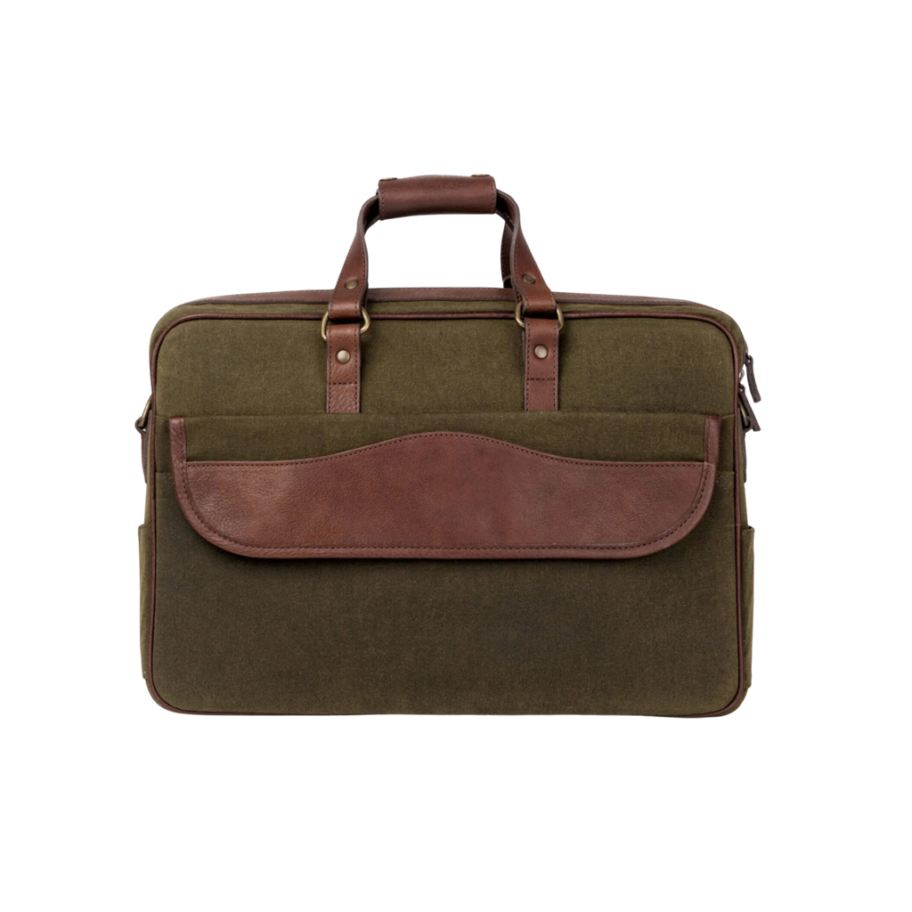 Waxed Canvas Briefcase Stovall Collection waxed-canvas-briefcase-stovall-collection