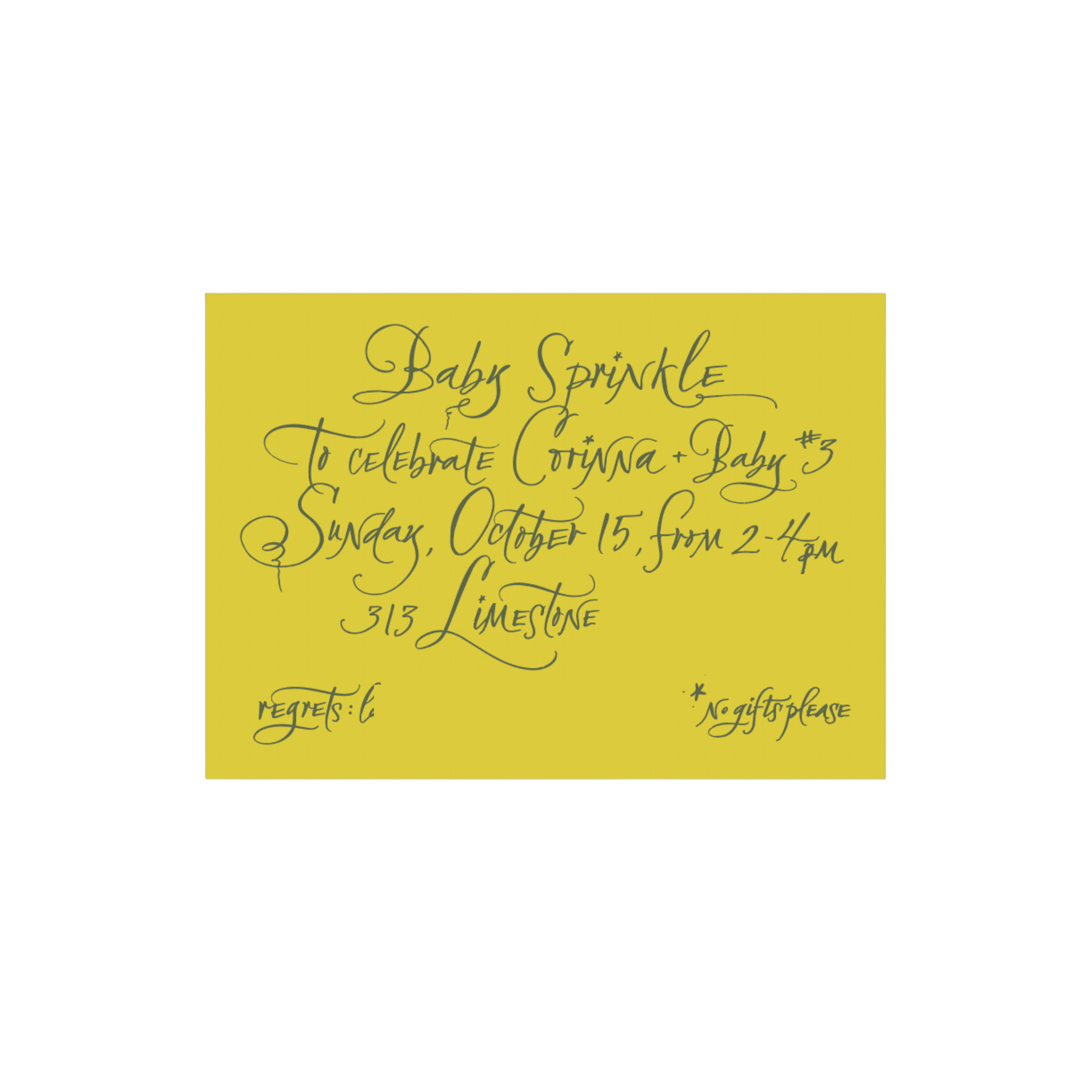 Calligraphy Invitation
