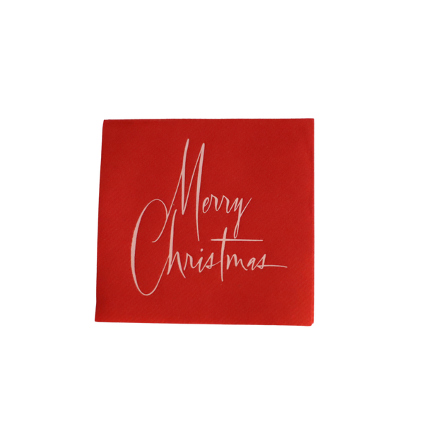 Merry Christmas Red Petite Napkins