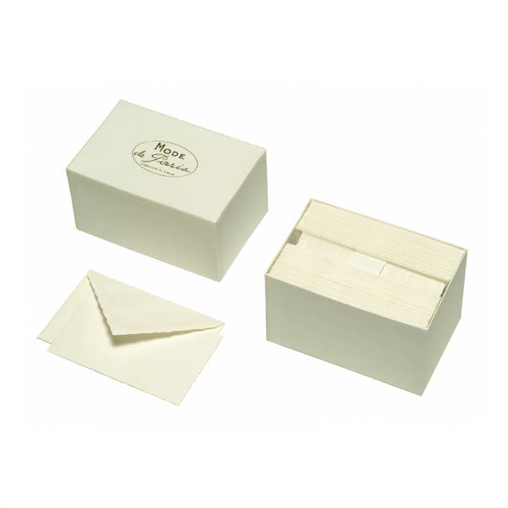 French Deckled Note Card Set
