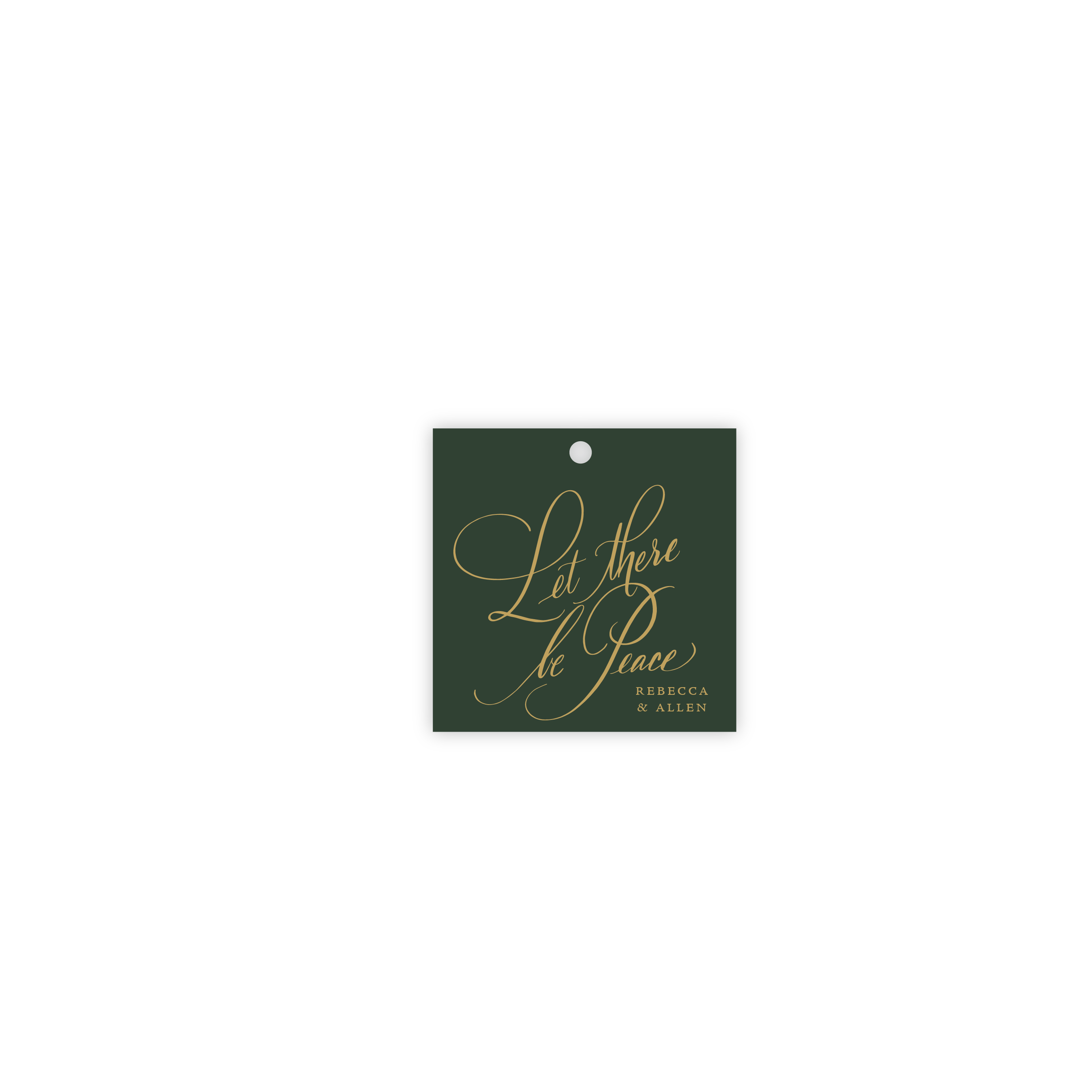The Bradshaw Engraved Tag