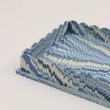 Scalloped Tray Set - Mountain Blue
