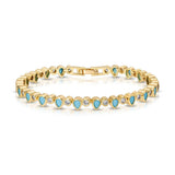 Teardrop Turquoise Tennis Bracelet