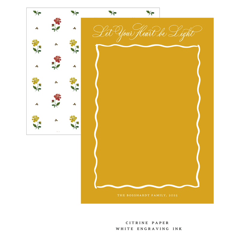Bishop Engraved Medium Holiday Card
