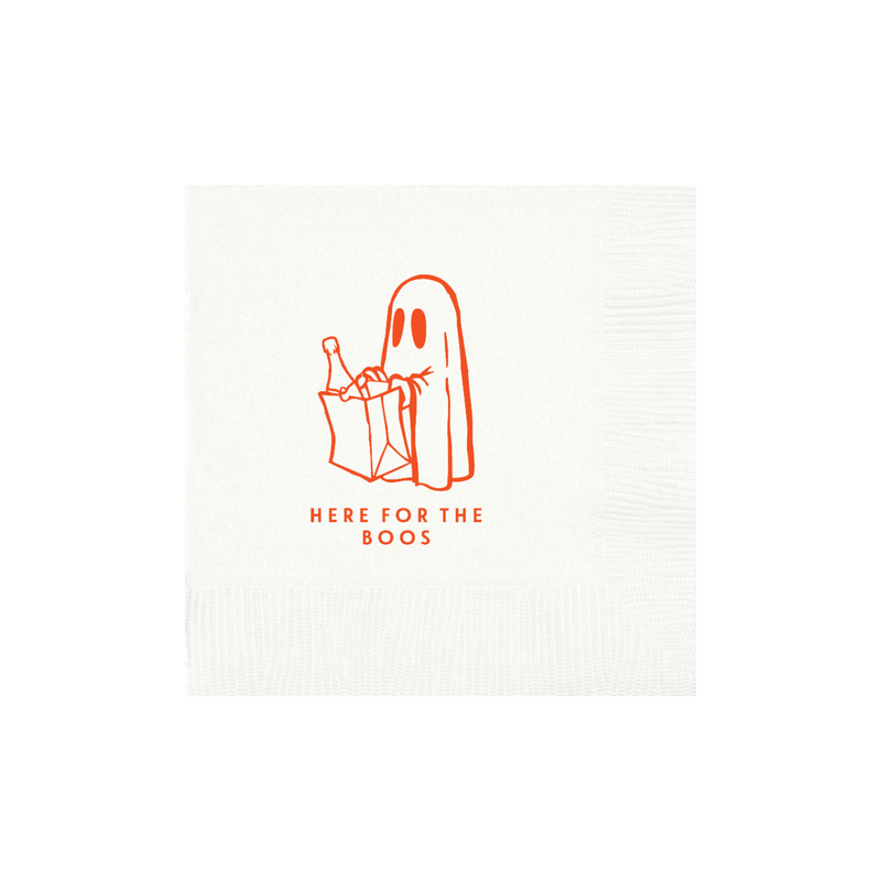 Here for the Boos Halloween Napkin