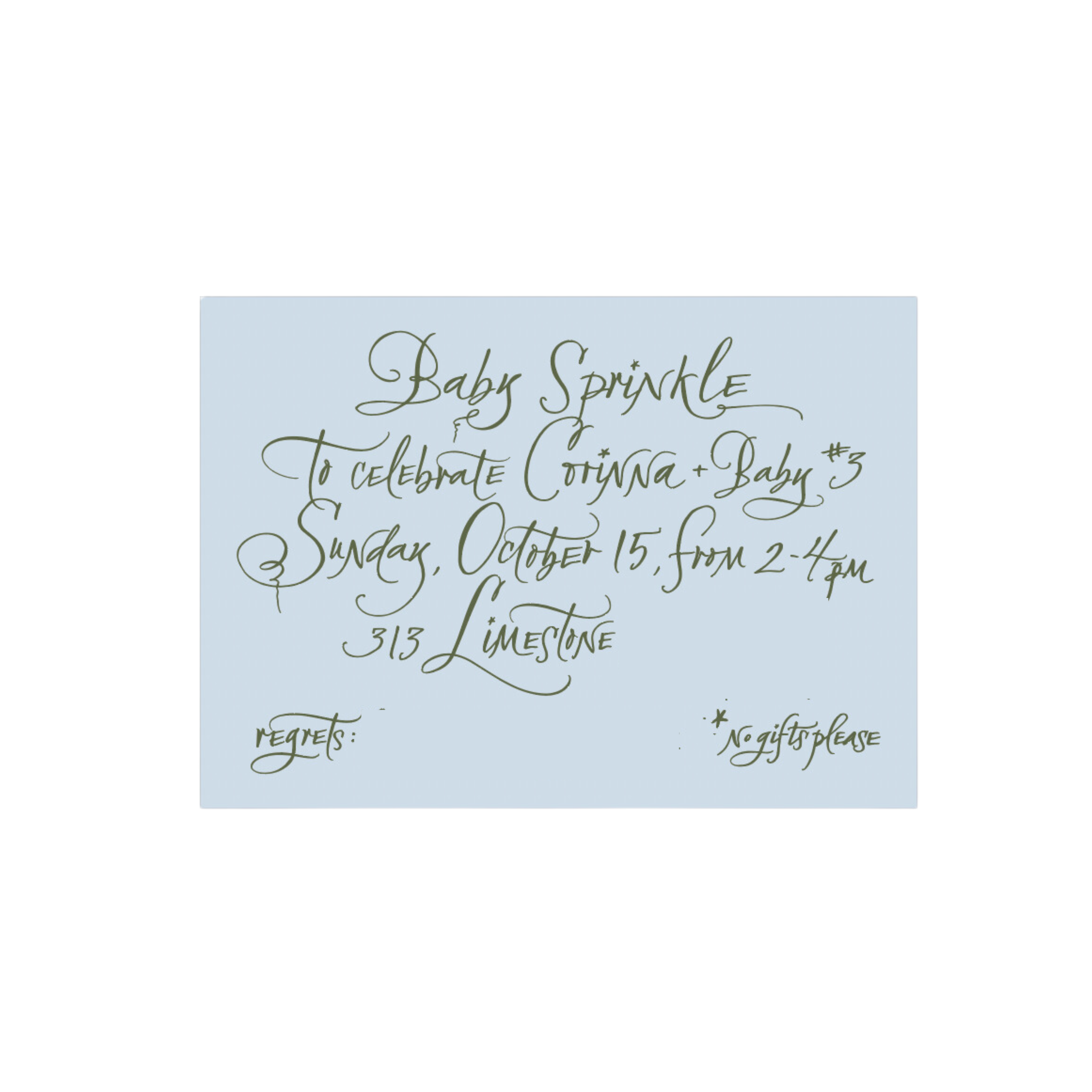 Calligraphy Invitation
