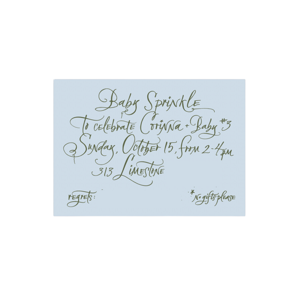 Calligraphy Invitation