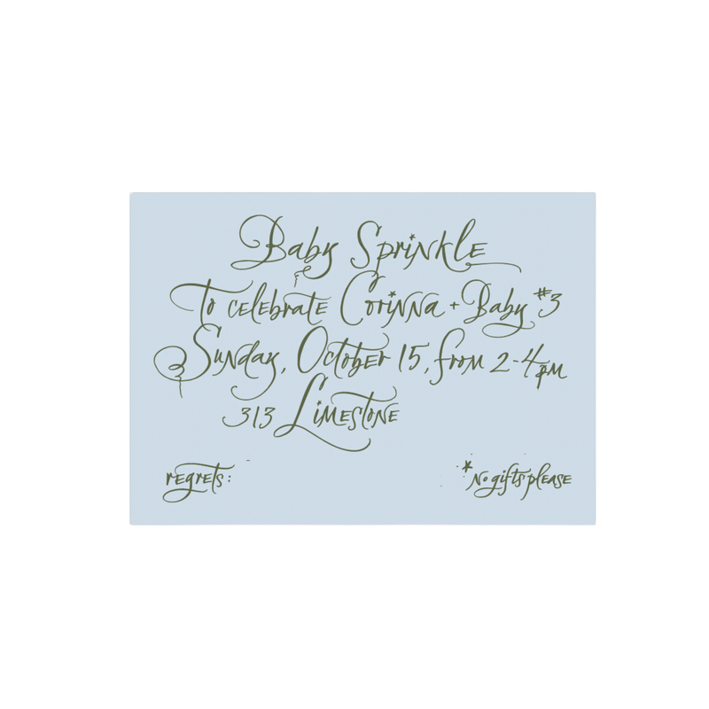 Calligraphy Invitation