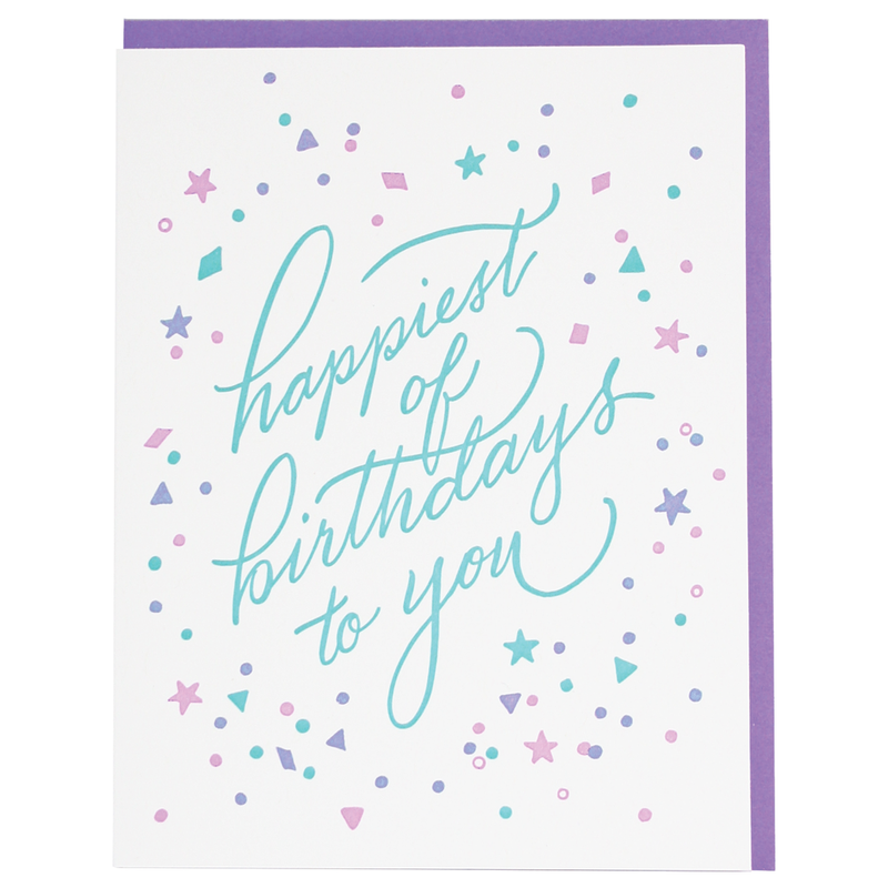 Sequin Confetti Birthday Card