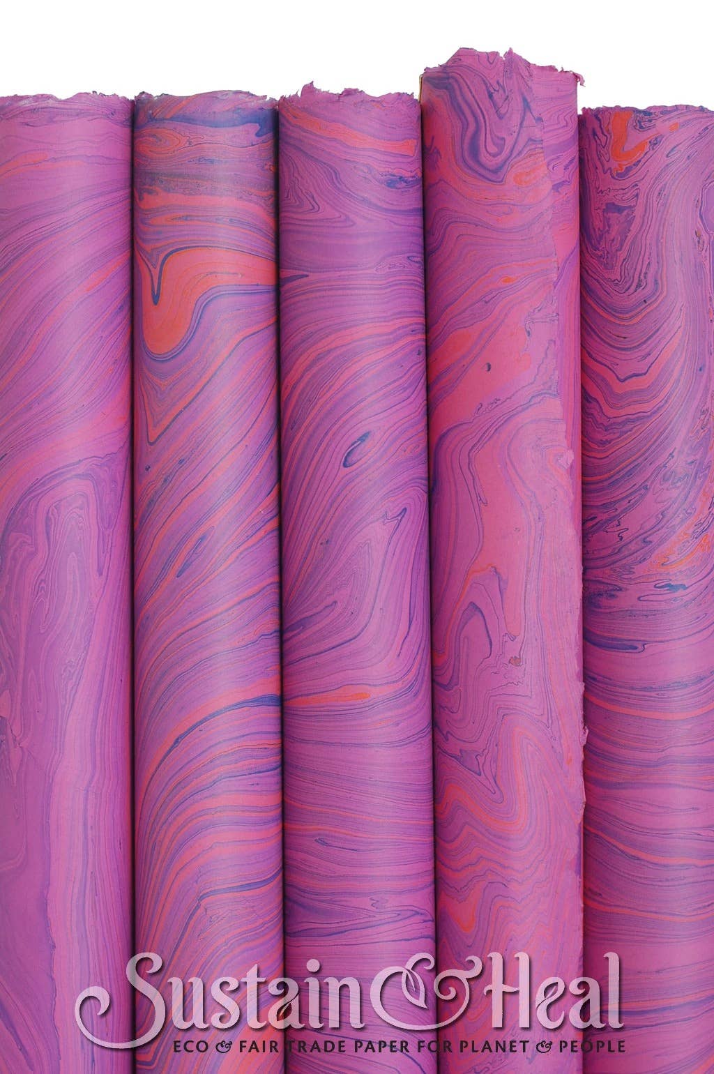 Fuschia Marble Sheet 144: Thin Text