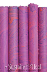 Fuschia Marble Sheet 144: Thin Text
