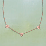 Triple Daisy Chain Necklace