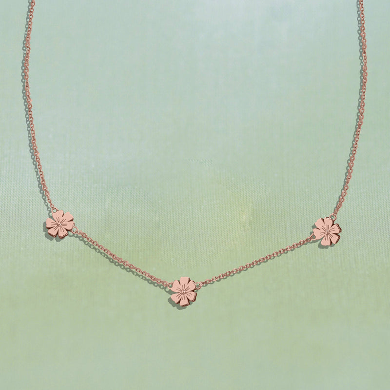 Triple Daisy Chain Necklace