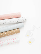 Blue Painted Stripe, Wrapping Paper Roll