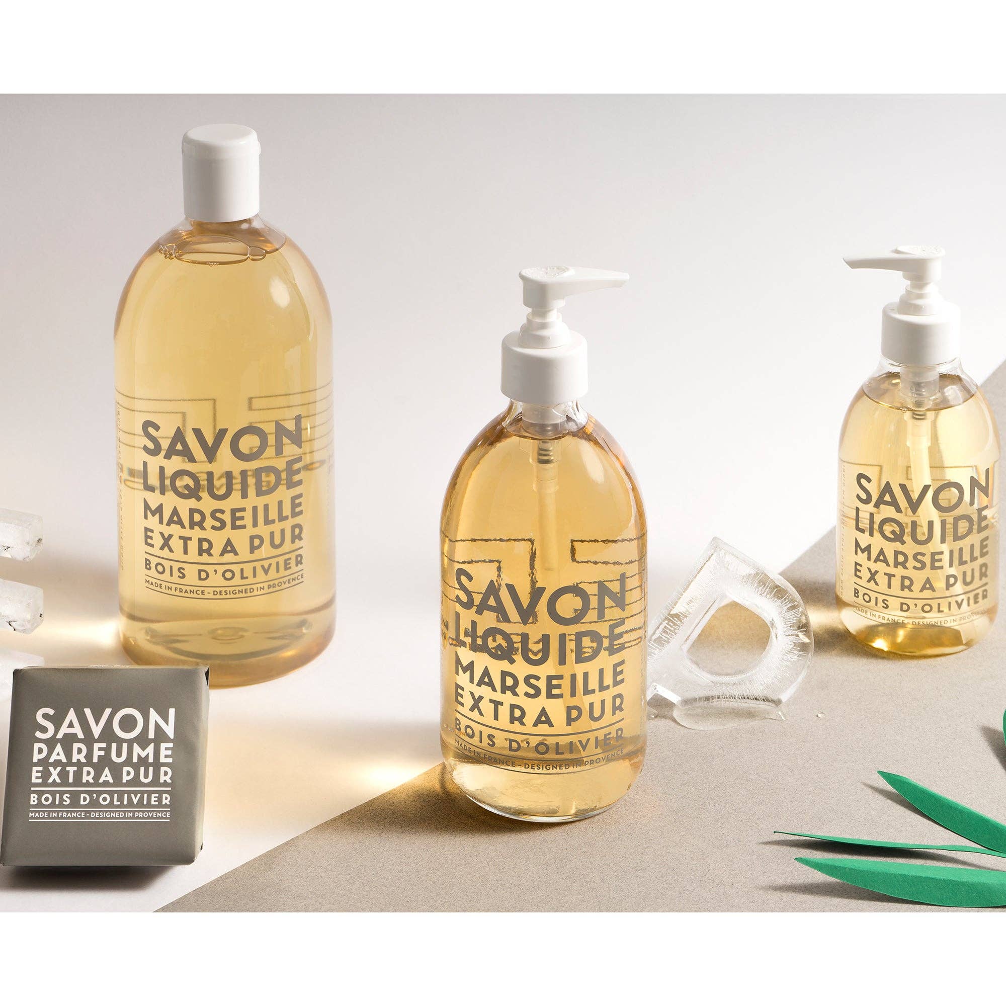 Liquid Marseille Soap Olive Wood 10 oz plastic