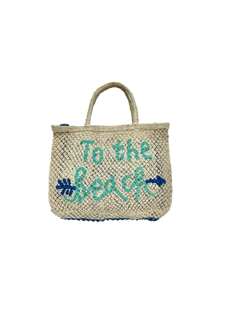 To The Beach Jute Tote