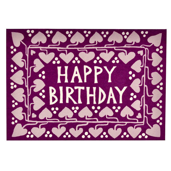 Happy Birthday Hearts Card