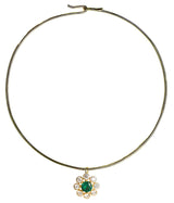 Kelly Emerald Collar Necklace