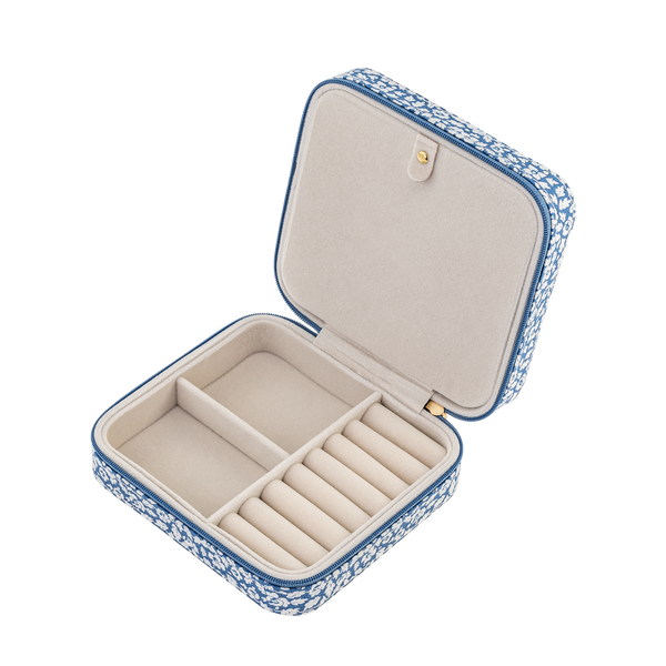 Liberty Travel Jewelry Box, Feather Blue