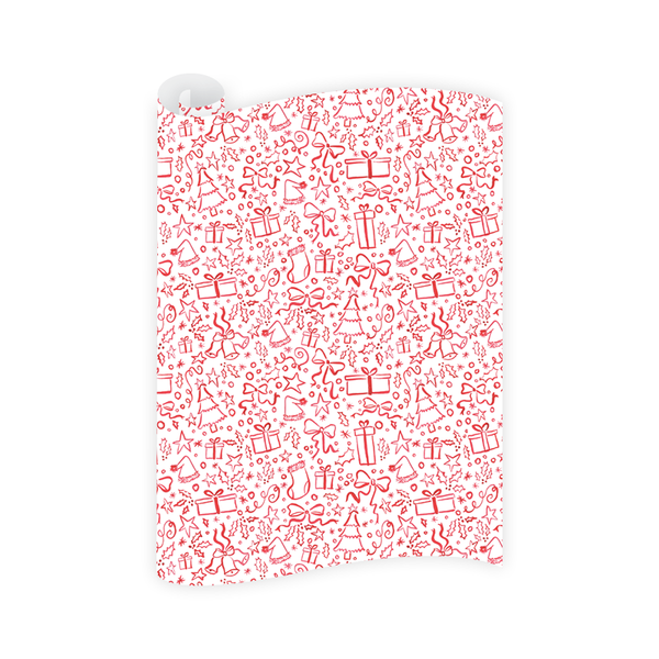 Christmas in Red Wrapping Paper