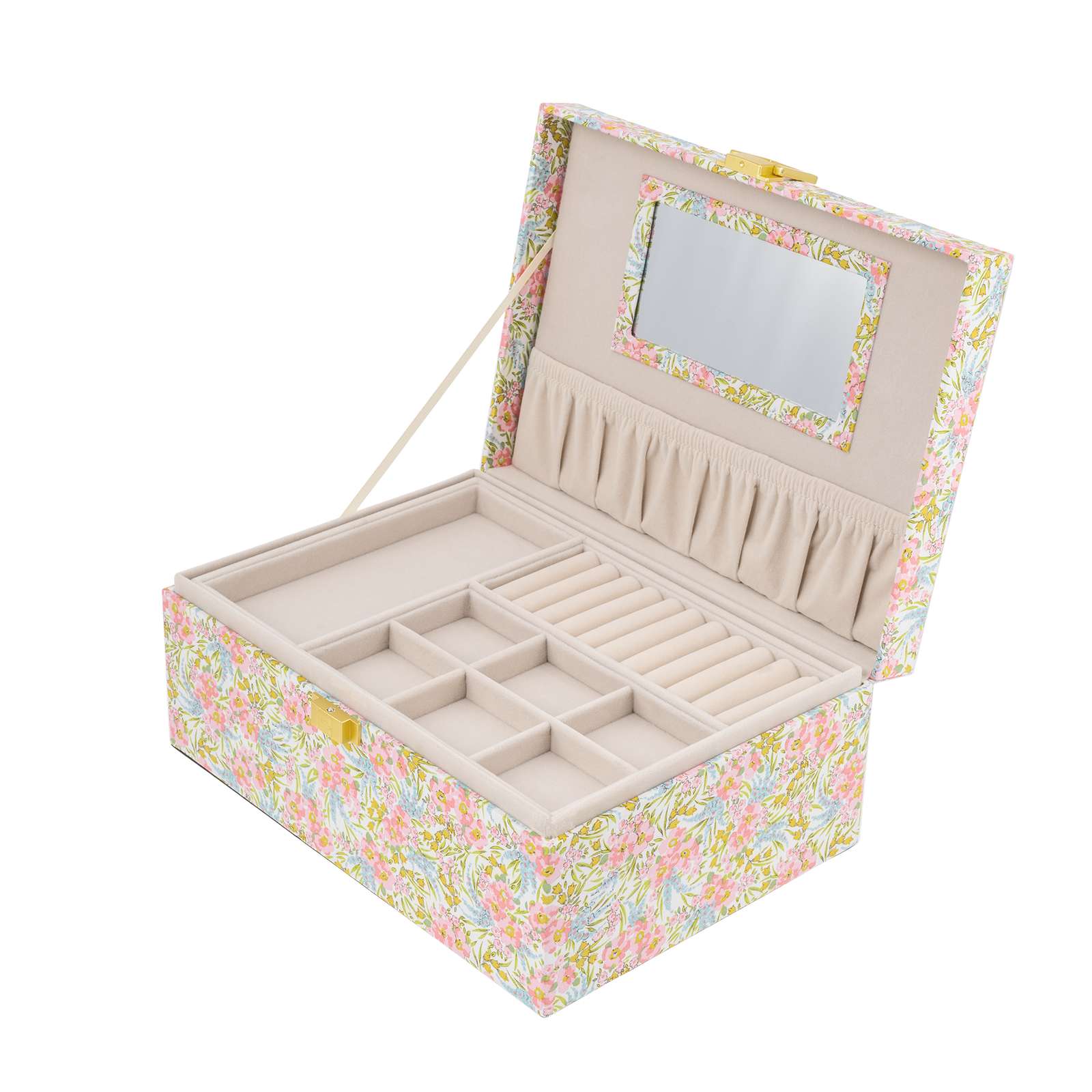 新品 オリバーガル Jewelry Gift Box Glitter Liberty Large Jewelry Box, Swirling Petals Pink – Stovall Collection