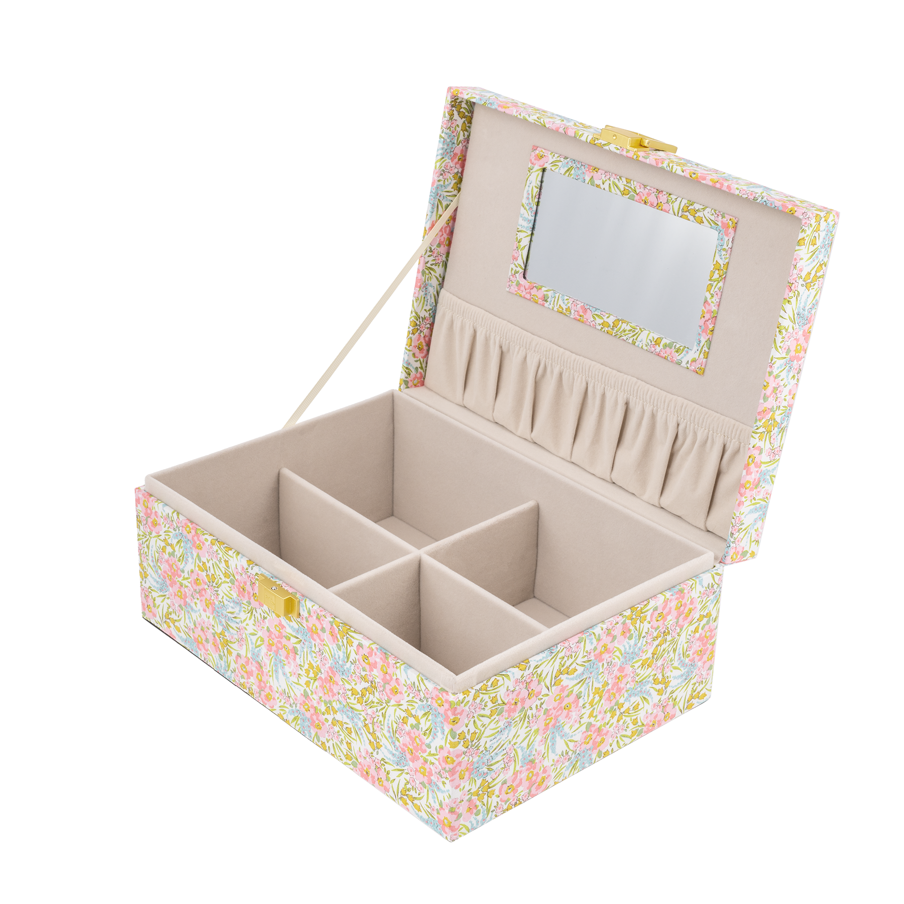 Liberty Large Jewelry Box, Swirling Petals Pink