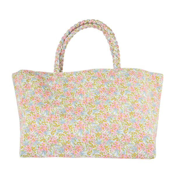 Liberty Shopper Tote, Swirling Petals Pink