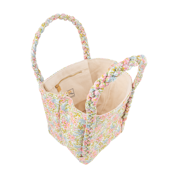 Liberty Small Shopper Tote, Swirling Petals Pink