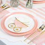 Floral Elegance Pink Beverage Napkins