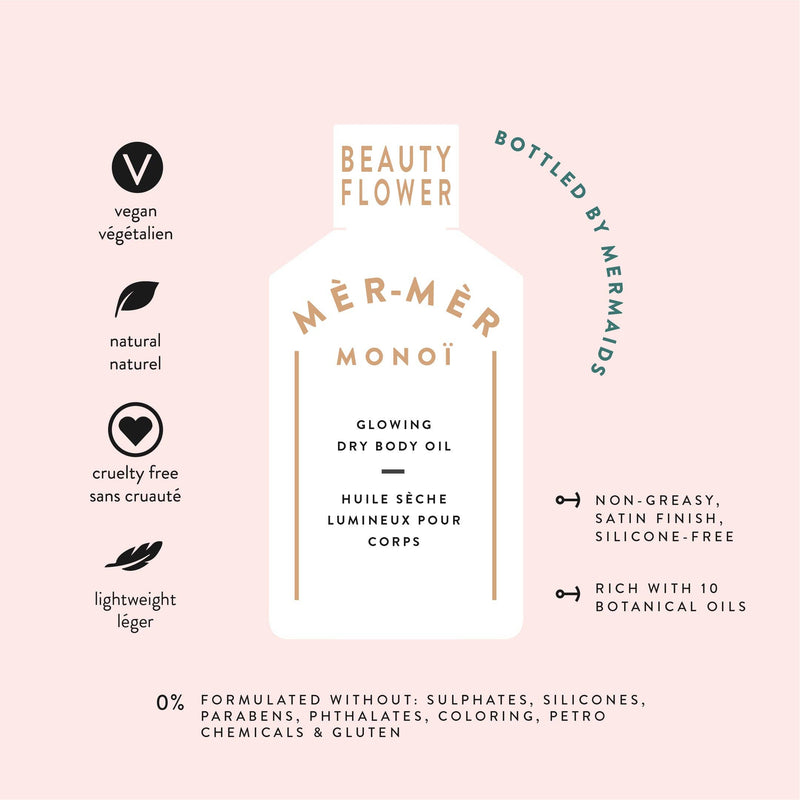 Mèr-Mèr Monoï Beauty Flower Glowing Dry Body Oil