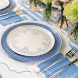 Dusty Blue Striped Table Runners