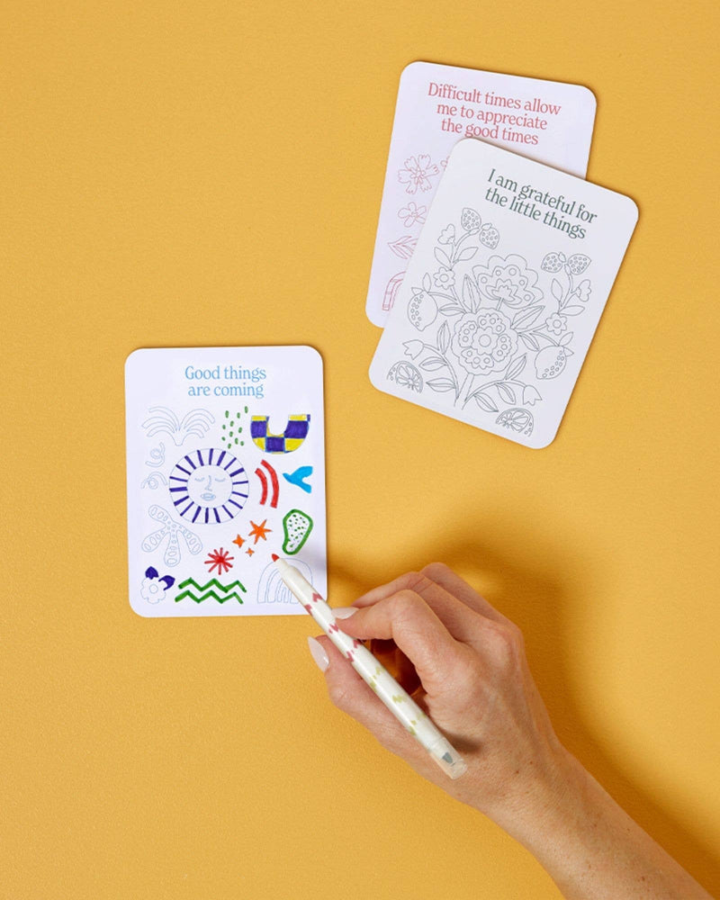Color Your Own Affirmation Cards