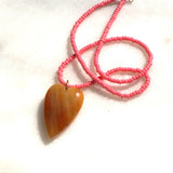 Stone Heart Necklace 18"