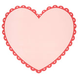 Scalloped Heart Paper Placemats
