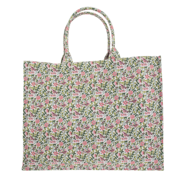 Liberty Book Tote, Strawberry Tree Green