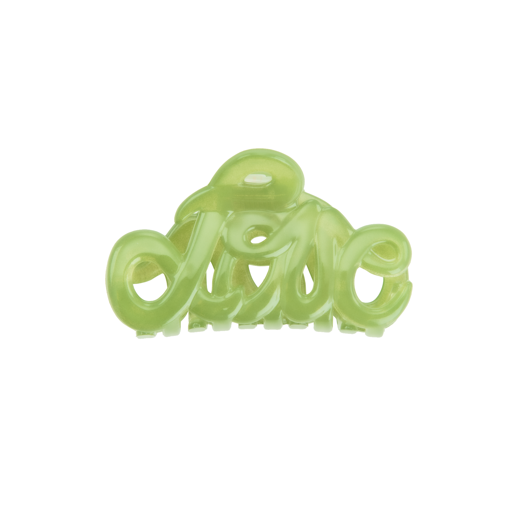 Summer Green Love Claw Clip, 5 cm
