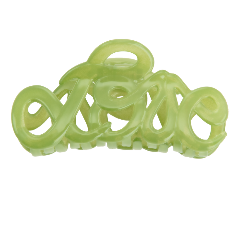 Summer Green Love Claw Clip, 8 cm