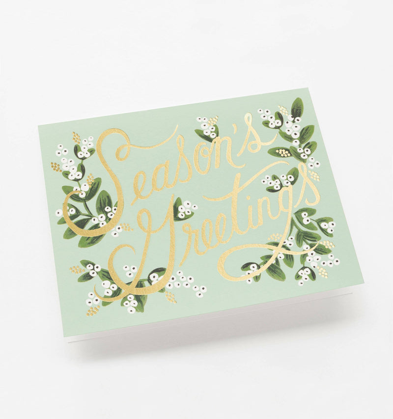 Mistletoe Season's Greetings Card