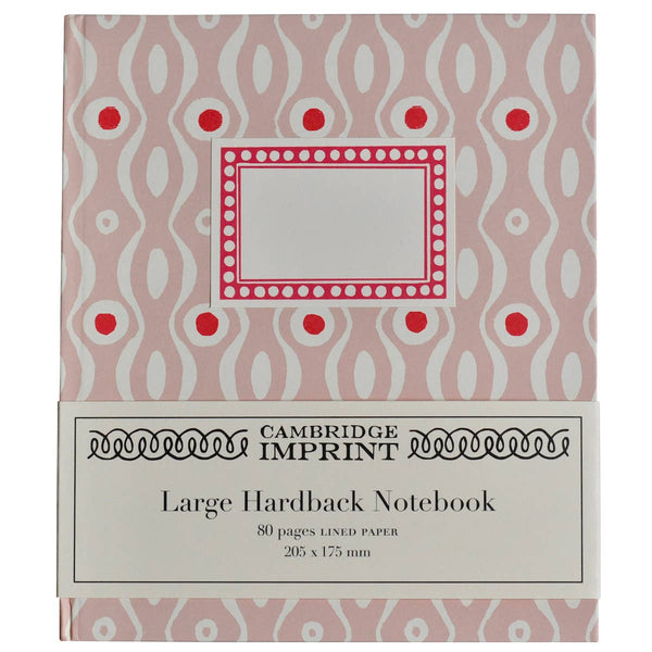 Large Hardback Notebook Persephone Pink and Raspberry