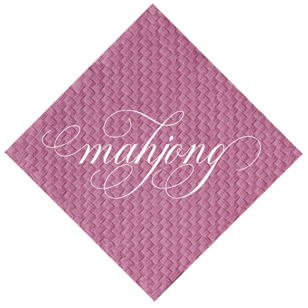 Mahjong Cocktail Napkins, Orchid
